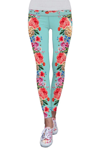 Amour Lucy Floral Printed Performance Leggings - Women - Pineapple Clothing