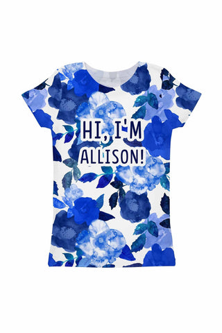 Blue Blood Customized NAME Zoe T-Shirt - Girls - Pineapple Clothing
