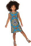 Boho Chic Adele Unique Geometric Print Shift Dress - Girls - Pineapple Clothing