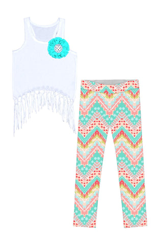 Chevron Please Lisa Set - Girls - Pineapple Clothing