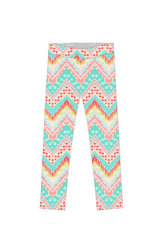 Chevron Please Lucy Cute Printed Leggings - Girls - Pineapple Clothing