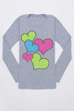Colorful Hearts Tee - Girls - Pineapple Clothing