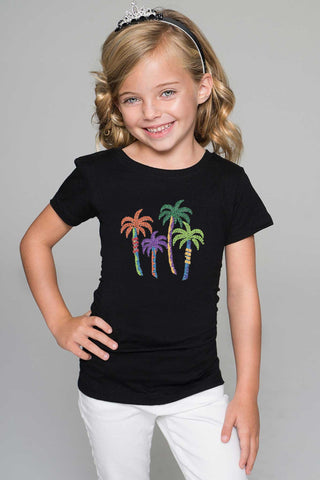 Colorful Palms Tee - Girls - Pineapple Clothing