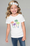 Colorful Palms Tee - Girls - Pineapple Clothing