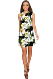 Date Night Adele Floral Print Party Chic Shift Dress - Women - Pineapple Clothing