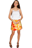Flaming Hibiscus Aria A-Line Skirt - Women - Pineapple Clothing