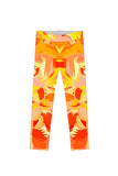 Flaming Hibiscus Lucy Cute Yellow Floral Print Legging - Girls - Pineapple Clothing