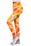 Flaming Hibiscus Lucy Yellow Performance Leggings - Women - Pineapple Clothing