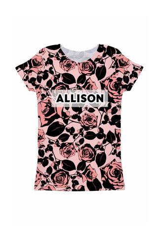 Flirty Girl Customized NAME Zoe T-Shirt - Girls - Pineapple Clothing
