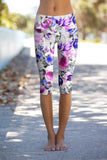 Floral Touch Ellie Performance Capri Leggings - Women - Pineapple Clothing