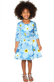 Forget-Me-Not Gloria Empire Waist Baby Blue Dress - Girls - Pineapple Clothing