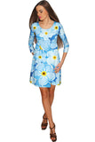 Forget-Me-Not Gloria Empire Waist Blue Dress - Women - Pineapple Clothing