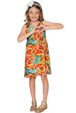 Fox Sanibel Yellow Flower Pattern Empire Dress - Girls - Pineapple Clothing