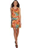 Fox Sanibel Empire Waist Yellow Flower Print Dress - Women - Pineapple Clothing