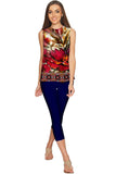 Free Spirit Emily Red Boho Sleeveless Party Top - Women - Pineapple Clothing