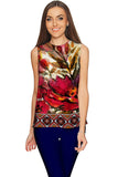Free Spirit Emily Red Boho Sleeveless Party Top - Women - Pineapple Clothing
