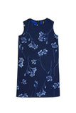Navy Blue Floral Lace Sleeveless Cocktail Shift Mommy and Me Dress