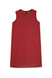 Ruby Red Floral Sleeveless Holiday Designer Mother Daughter Outfit - Pineapple Clothing