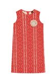 Coral Red Crochet Lace Holiday Beautiful Mother Daughter Shift Dress - Pineapple Clothing