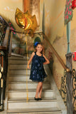 Navy Blue Floral Lace Halter Swing Trendy Party Mommy and Me Dress - Pineapple Clothing