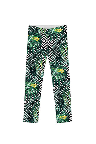 Palm Beach Lucy Tropical Print Trendy Fashion Leggings - Girls