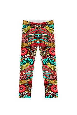 Verve Lucy Colorful Fun Fashion Trendy Fall Boho Leggings - Girls