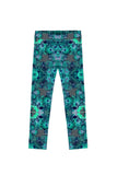 Awakening Lucy Blue Green Cute Designer Leggings - Girls