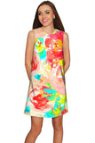 Good Idea Adele Floral Print Summer Shift Dress - Women - Pineapple Clothing