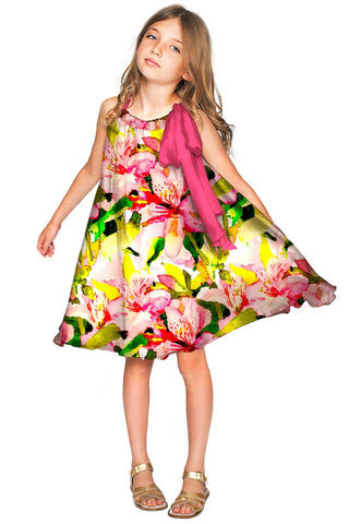 Havana Flash Melody Chiffon Fancy Floral Dress - Girls - Pineapple Clothing