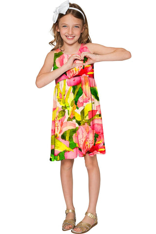 Havana Flash Sanibel Colorful Summer Empire Dress - Girls - Pineapple Clothing