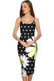 He Loves Me Olivia Black Daisy Evening Midi Dress - Women - Pineapple Clothing