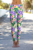 Hello May Lucy Floral Printed Performance Leggings - Women - Pineapple Clothing