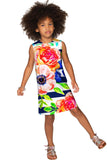 Hey-Sailor! Adele Striped Floral Summer Shift Dress - Girls - Pineapple Clothing
