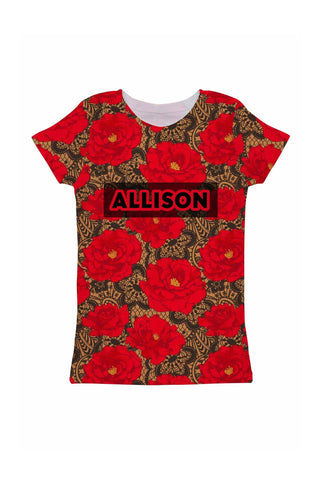 Hot Tango Customized NAME Zoe T-Shirt - Girls - Pineapple Clothing