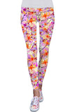 In Love Lucy Pink Floral Print Performance Leggings - Women - Pineapple Clothing