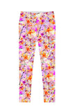 In Love Lucy Pink Floral Print Performance Leggings - Women - Pineapple Clothing