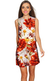 In The Wheat Field Adele Designer Floral Shift Dress - Women - Pineapple Clothing