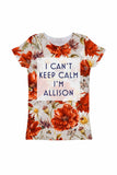 In the Wheat Field Customized NAME Zoe T-Shirt - Girls - Pineapple Clothing