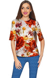 In the Wheat Field Sophia Floral Elegant Dressy Top - Women - Pineapple Clothing
