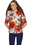 In the Wheat Field Sophia Floral Elegant Dressy Top - Women - Pineapple Clothing