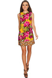 Indian Summer Adele Vintage Floral Shift Dress - Women - Pineapple Clothing