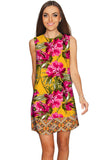 Indian Summer Adele Vintage Floral Shift Dress - Women - Pineapple Clothing