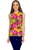 Indian Summer Emily Vintage Floral Print Dressy Top - Women - Pineapple Clothing