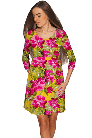 Indian Summer Gloria Fit & Flare Floral Dress - Women - Pineapple Clothing