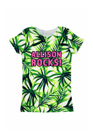 Island Life Customized NAME Zoe T-Shirt - Girls - Pineapple Clothing