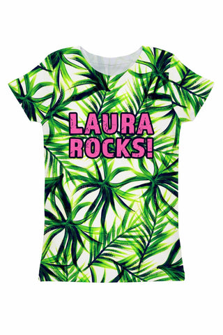 Island Life Customized NAME Zoe T-Shirt - Women - Pineapple Clothing