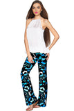 Kaleidoscope Amelia Blue Knit Pull-On Palazzo Pant - Women - Pineapple Clothing