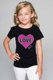 LOVE HEARTS Tee - Girls - Pineapple Clothing