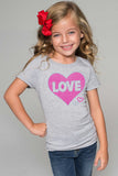 LOVE HEARTS Tee - Girls - Pineapple Clothing