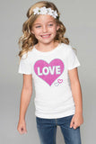 LOVE HEARTS Tee - Girls - Pineapple Clothing